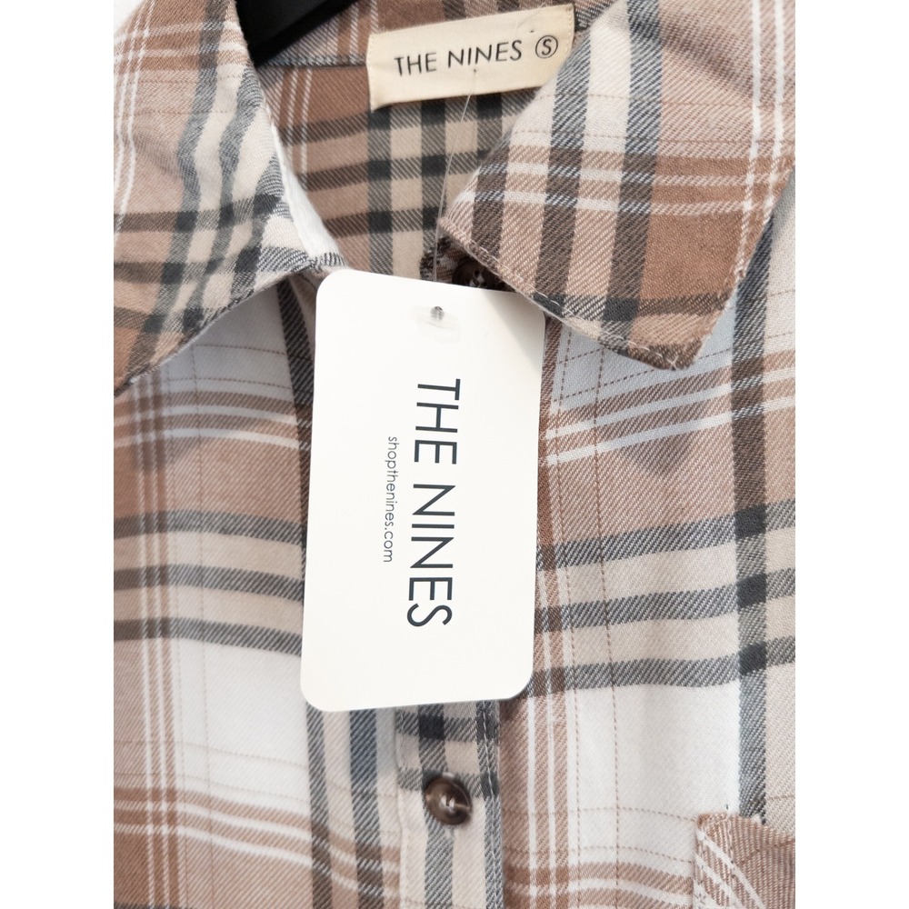 The Nines Plaid Babydoll Dress Women S Cottagecore Western Flannel Grunge NWT - Picture 3 of 8